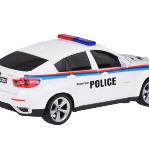 BMW X6 sportinis policijos automobilis su nuotolinio valdymo pulteliu RC0660 BI - Image 6