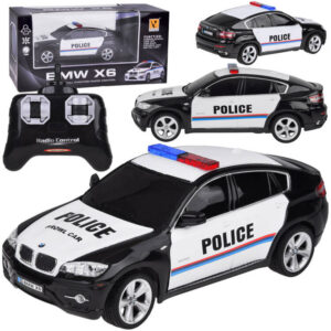 BMW X6 sportinis policijos automobilis su nuotolinio valdymo pulteliu RC0660 CY