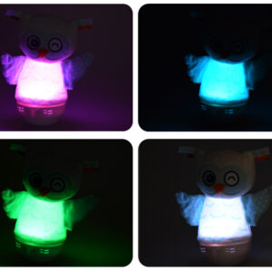 Naktinė lempa + muzikos dėžutė 2 viename OWL miego pagalbinė priemonė - spalvas keičiantis LED ZA5190 - Image 6