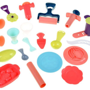 Plastilinas x8 KONDITERIJOS RINKINYS torto formelės + stalo įrankiai ZA5195 - Image 2