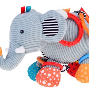 Sensorinis vežimėlio pakabukas + kūdikio barškutis ELEPHANT ZA5212 - Image 2