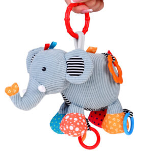 Sensorinis vežimėlio pakabukas + kūdikio barškutis ELEPHANT ZA5212 - Image 3
