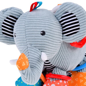 Sensorinis vežimėlio pakabukas + kūdikio barškutis ELEPHANT ZA5212 - Image 5