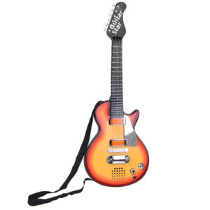 Elektrinės gitaros žaislas vaikams, melodijos, šviesos + diržas IN0169 CI - Image 2