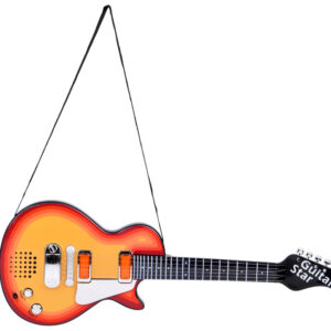 Elektrinės gitaros žaislas vaikams, melodijos, šviesos + diržas IN0169 CI - Image 3