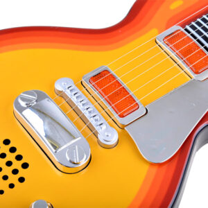 Elektrinės gitaros žaislas vaikams, melodijos, šviesos + diržas IN0169 CI - Image 4