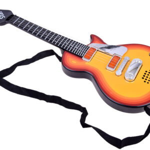 Elektrinės gitaros žaislas vaikams, melodijos, šviesos + diržas IN0169 CI - Image 6