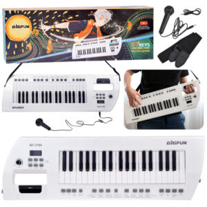 Elektrinis pianinas su mikrofonu, žaislinis instrumentas vaikams IN0173 - Image 1