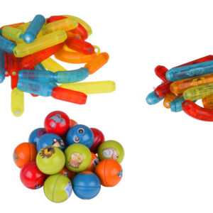 Magnetinės kaladėlės 76 dalių Šviečiančios kaladėlės vaikams ZA5239 - Image 2