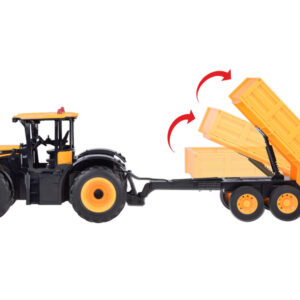 JCB nuotoliniu būdu valdomas traktorius su savivarte priekaba Double E 1:16 RC0670 - Image 7