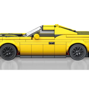 Techninių blokų rinkinys 319 detalių + lipdukai Geltonas sportinis automobilis ZA5260 - Image 3
