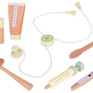 Little Doctor medinis medicininis rinkinys su stetoskopu, švirkštu ir lagaminu ZA5263 - Image 2