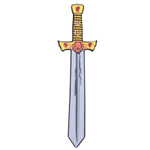 Rinkinys Knight putplasčio skydas ir putplasčio kardas su liūto emblema ZA5316 - Image 5