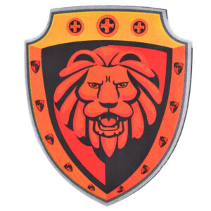 Rinkinys Knight putplasčio skydas ir putplasčio kardas su liūto emblema ZA5316 - Image 4