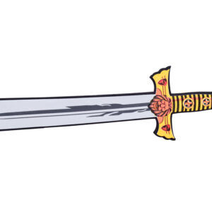 Rinkinys Knight putplasčio skydas ir putplasčio kardas su liūto emblema ZA5316 - Image 6