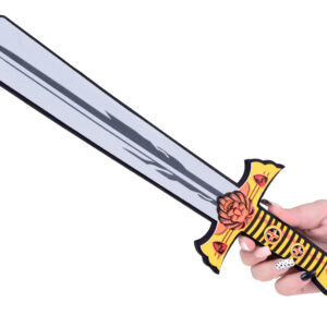 Rinkinys Knight putplasčio skydas ir putplasčio kardas su liūto emblema ZA5316 - Image 8
