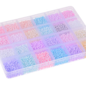 Pastelinių draugystės apyrankių karoliukų rinkinys, 24 spalvos ZA5336 - Image 2