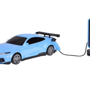 Automobilis + įkrovimo stotelė Elektromobilis su spalvotomis šviesomis RC0687 - Image 6