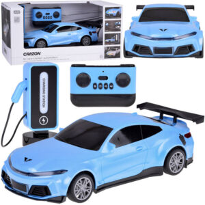 Automobilis + įkrovimo stotelė Elektromobilis su spalvotomis šviesomis RC0687