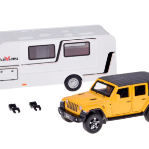 Šventinis automobilis Visureigis + namelis ant ratų su šviesomis ZA5351 - Image 3