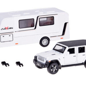 Šventinis automobilis Visureigis + namelis ant ratų su šviesomis ZA5351 - Image 8