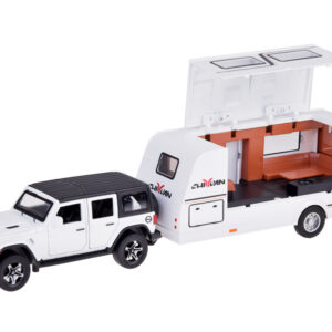 Šventinis automobilis Visureigis + namelis ant ratų su šviesomis ZA5351 - Image 3