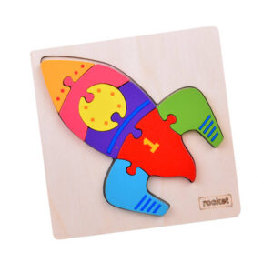 Medinis dėlionė „Rocket“ Lavinamoji dėlionė vaikams ZA5370