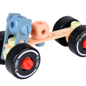 Medinis konstravimo rinkinys kaladėlės pastatyk automobilį bokštai 129 el. ZA5381 - Image 6