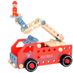 Medinis konstravimo rinkinys kaladėlės pastatyk automobilį bokštai 129 el. ZA5381 - Image 3