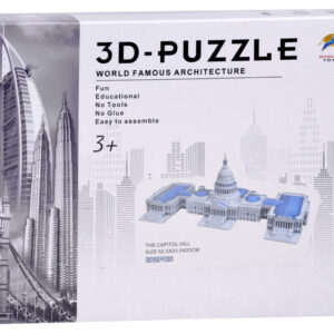 „Capitol Hill“ 3D dėlionė, 132 dalių 3D dėlionė ZA5400 - Image 2