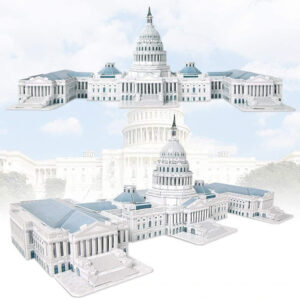 „Capitol Hill“ 3D dėlionė, 132 dalių 3D dėlionė ZA5400 - Image 5