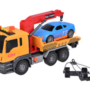 Vilkiko ir automobilio rinkinys su šviesos ir garso efektais, mobilus kranas HDS ZA5408 - Image 2
