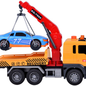 Vilkiko ir automobilio rinkinys su šviesos ir garso efektais, mobilus kranas HDS ZA5408 - Image 5