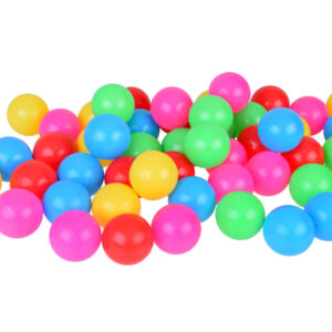 Spalvingi kamuoliukai sausam baseinui 6 cm 50 vnt. minkšti plastikiniai kamuoliukai ZA5411 - Image 3