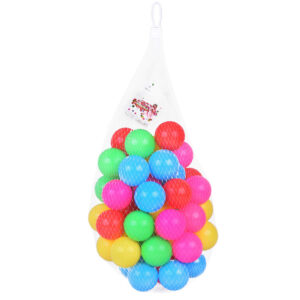 Spalvingi kamuoliukai sausam baseinui 6 cm 50 vnt. minkšti plastikiniai kamuoliukai ZA5411 - Image 6