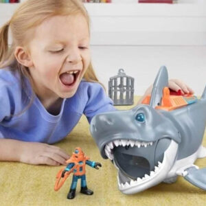 Mattel Imaginext Mega mechaninis ryklys ryklio ataka judantis nasras ZA5438 - Image 8