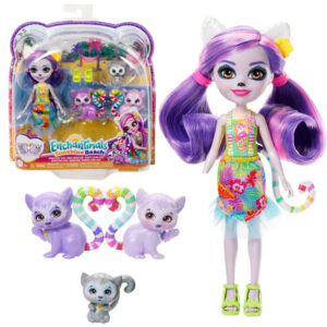 Enchantimals Sunshine Beach Lorinda Lemur lėlė ZA5440