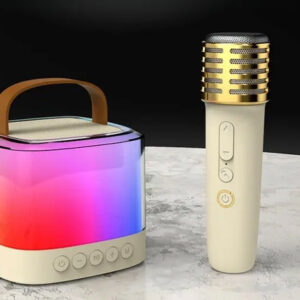 „Bluetooth“ garsiakalbis + belaidis mikrofonas x2 KARAOKE RINKINYS IN0178 - Image 8