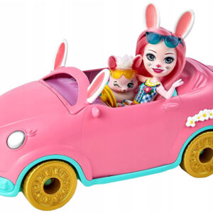 Enchantimals zuikučio automobilis lėlė Bree Bunny Mobile priedai automobilis ZA5468 - Image 4
