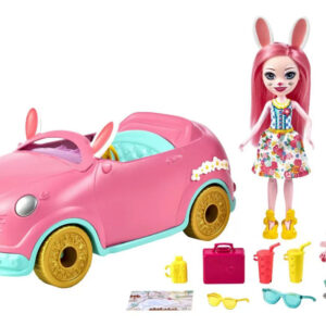 Enchantimals zuikučio automobilis lėlė Bree Bunny Mobile priedai automobilis ZA5468 - Image 3