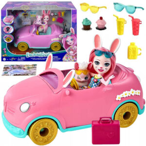 Enchantimals zuikučio automobilis lėlė Bree Bunny Mobile priedai automobilis ZA5468
