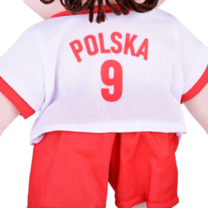 Skudurinė lėlė POLISH Futbolininkas Nr. 9 – futbolo kamuolys Minkšta medžiaga ZA5477 - Image 5