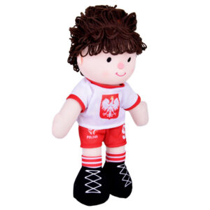 Skudurinė lėlė POLISH Futbolininkas Nr. 9 – futbolo kamuolys Minkšta medžiaga ZA5477 - Image 2