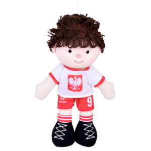 Skudurinė lėlė POLISH Futbolininkas Nr. 9 – futbolo kamuolys Minkšta medžiaga ZA5477 - Image 7