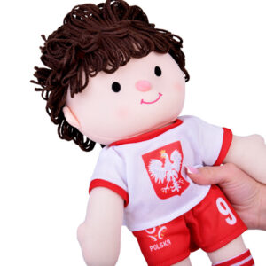 Skudurinė lėlė POLISH Futbolininkas Nr. 9 – futbolo kamuolys Minkšta medžiaga ZA5477 - Image 6