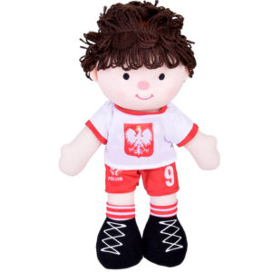 Skudurinė lėlė POLISH Futbolininkas Nr. 9 – futbolo kamuolys Minkšta medžiaga ZA5477