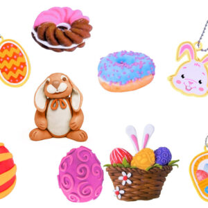 Pastelinis rinkinys EASTER plastilinas + formelės + lipdukai ZA5506 - Image 6
