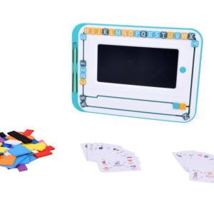 Mokomasis rinkinys 3in1 LCD planšetė + kortelės ANGLŲ KALBOS MOKYMUISI TA0113 - Image 2