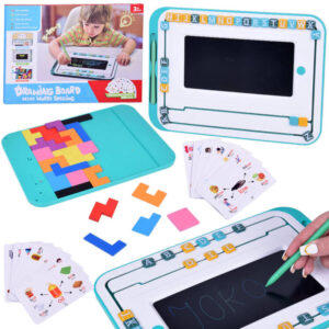Mokomasis rinkinys 3in1 LCD planšetė + kortelės ANGLŲ KALBOS MOKYMUISI TA0113