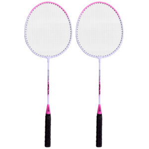 Badmintono raketės + dėklas Rinkinis mėlynas arba rožinis SP0826 - Image 3
